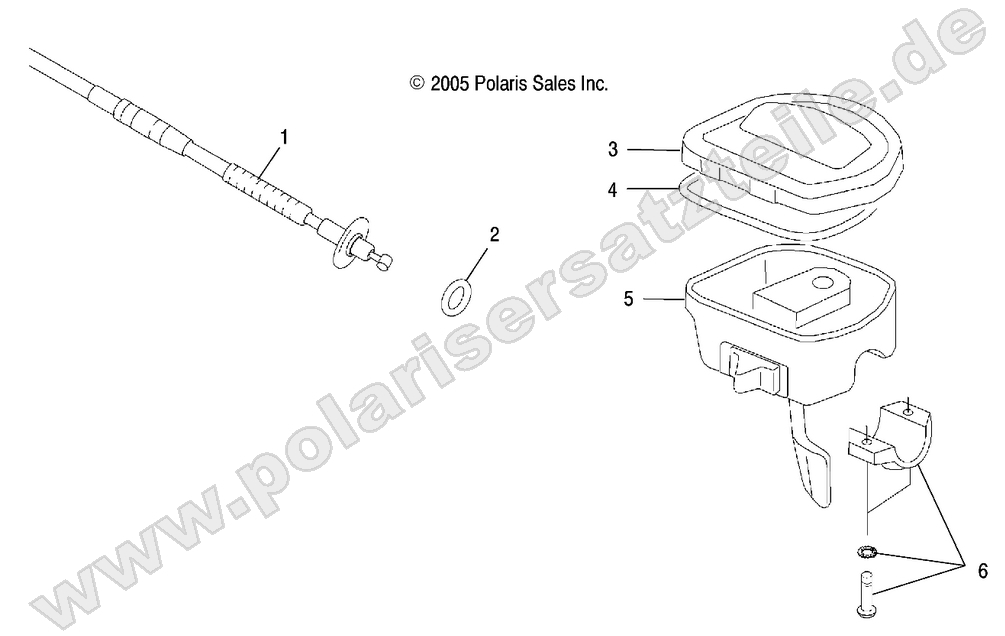 CONTROLS-THROTTLE ASM/CABLE