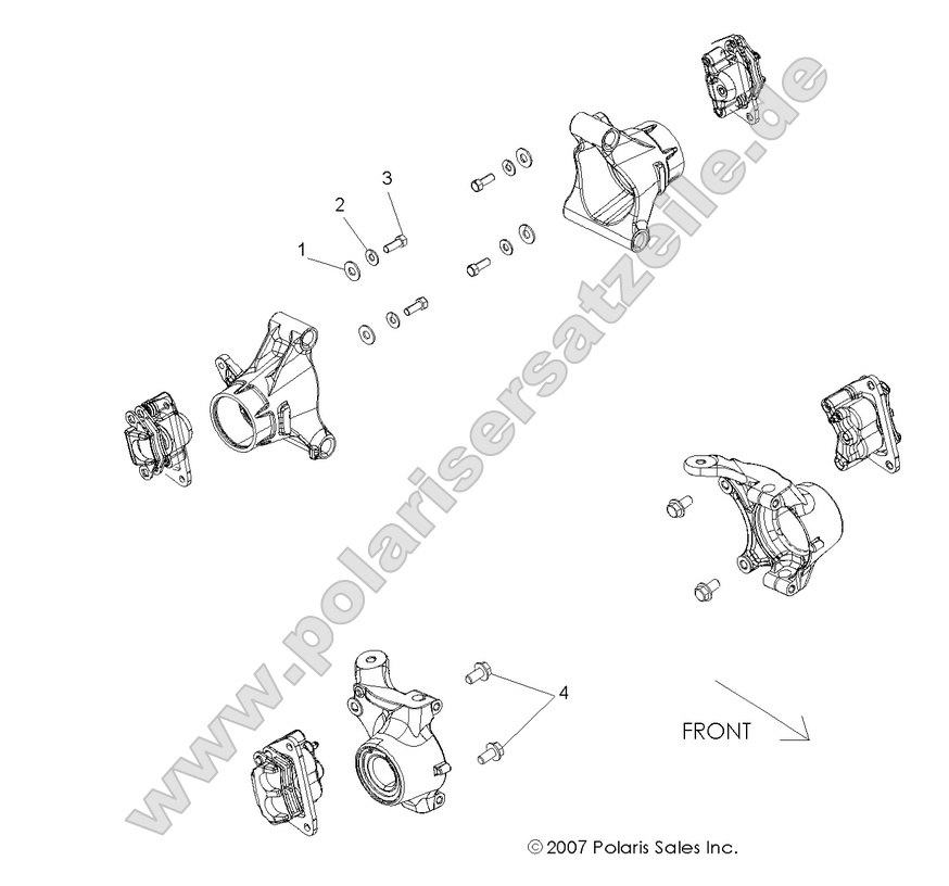 BRAKES, CALIPER MOUNTING