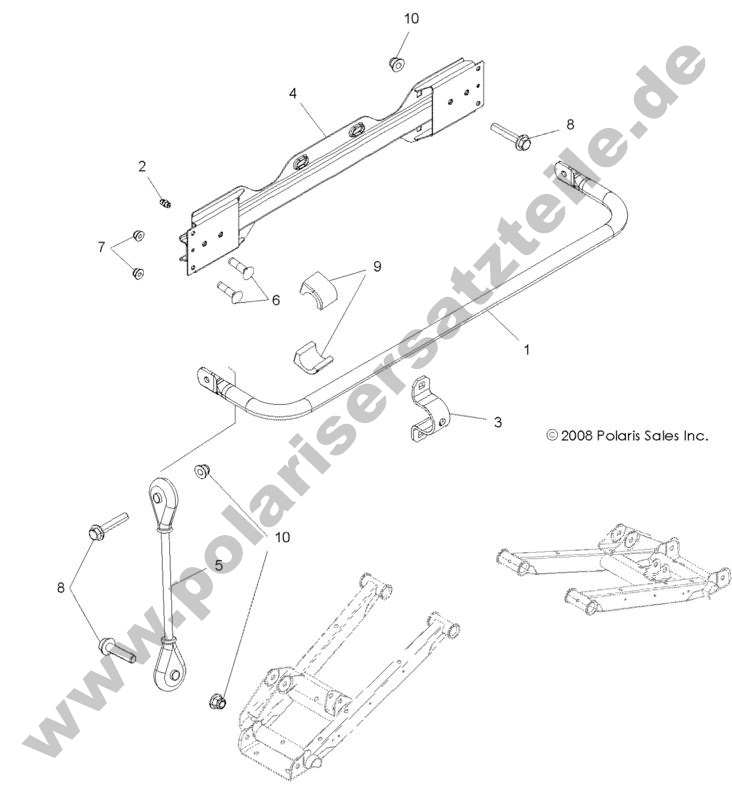SUSPENSION, STABILIZER BAR, REAR