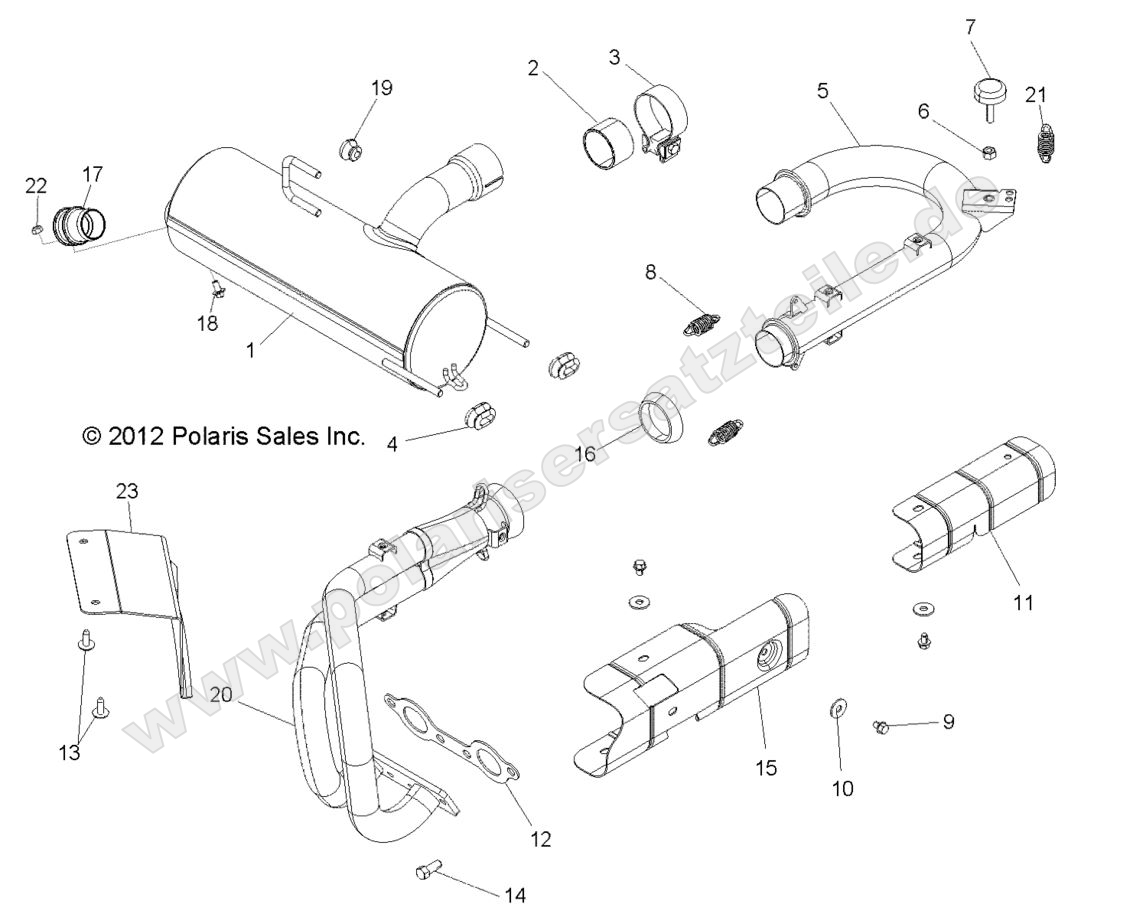 ENGINE, EXHAUST SYSTEM