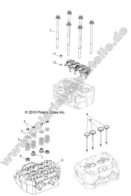 ENGINE, CYLINDER HEAD and VALVES