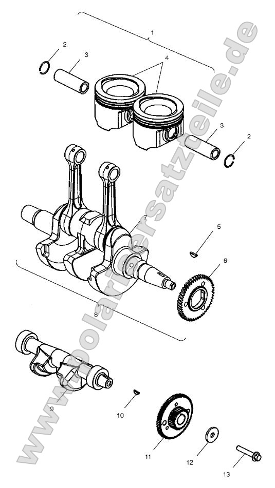 Crankshaft and Piston