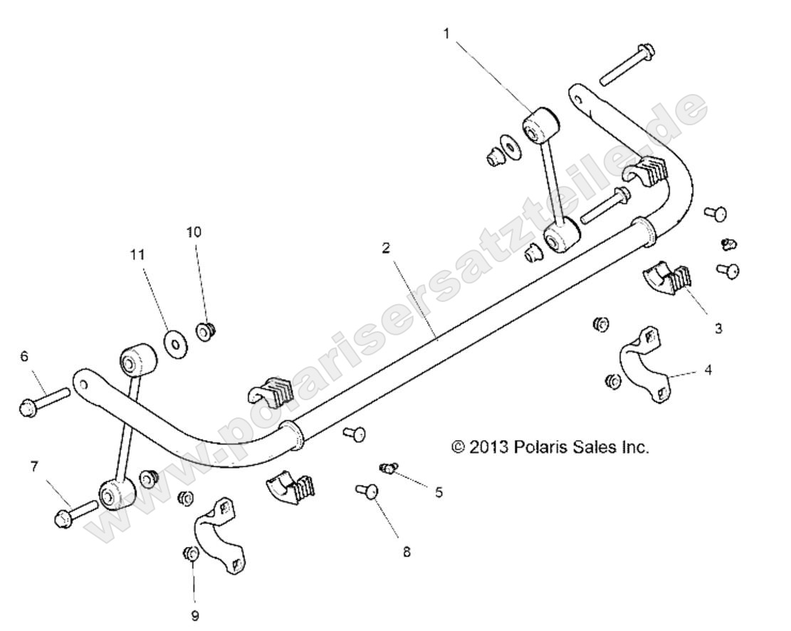 SUSPENSION, STABILIZER BAR, REAR