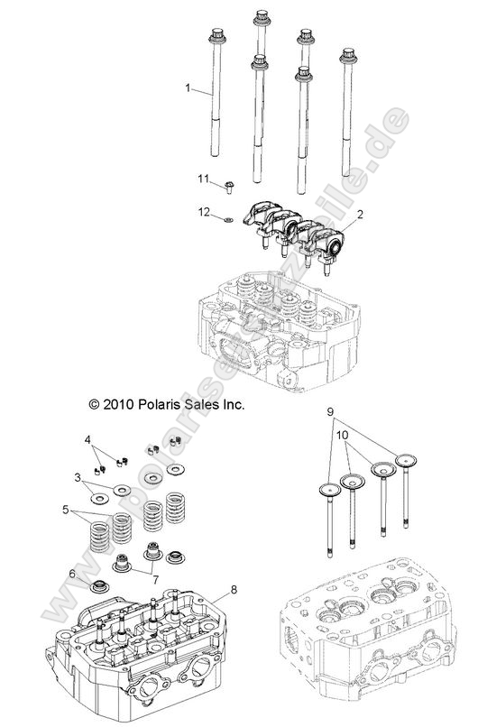 ENGINE, CYLINDER HEAD and VALVES