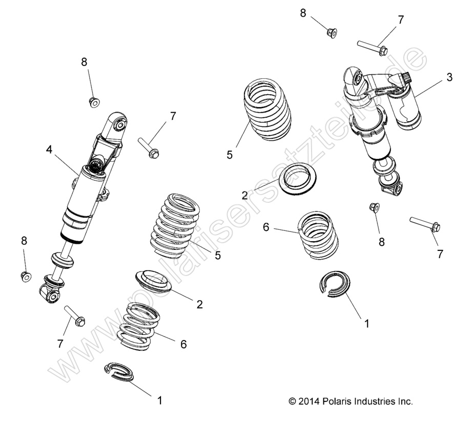 SUSPENSION, REAR SHOCK