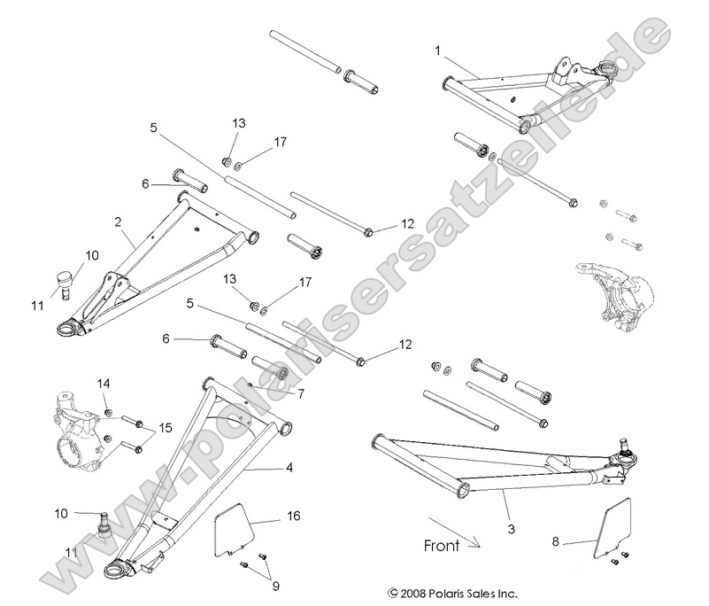 SUSPENSION, FRONT CONTROL ARMS