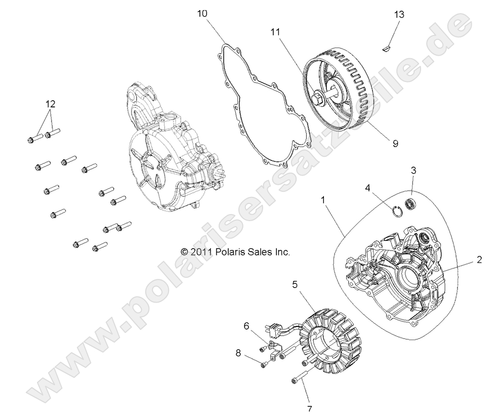 ENGINE, STATOR and COVER