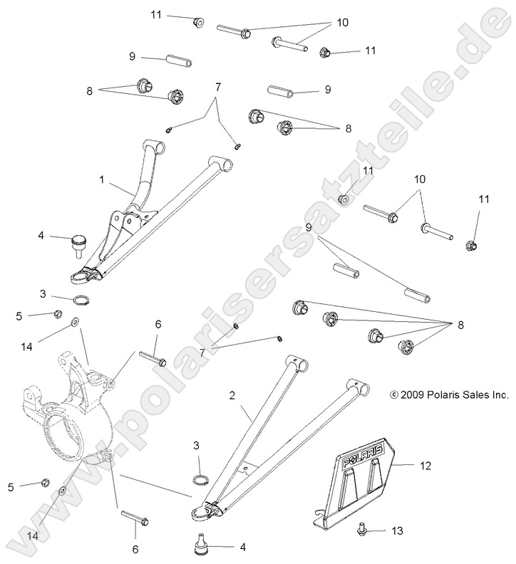 SUSPENSION, FRONT A-ARMS