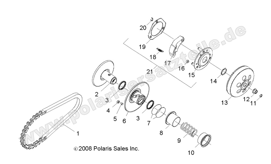 drive train clutch secondary