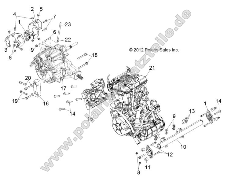 ENGINE, TRANSMISSION MOUNTING