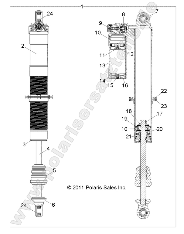 SUSPENSION, FRONT SHOCK (7043795)