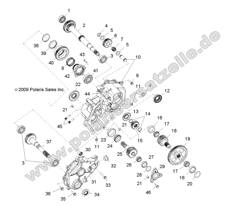 drive train main gearcase internals 1 (Built 5/17/10 and After)