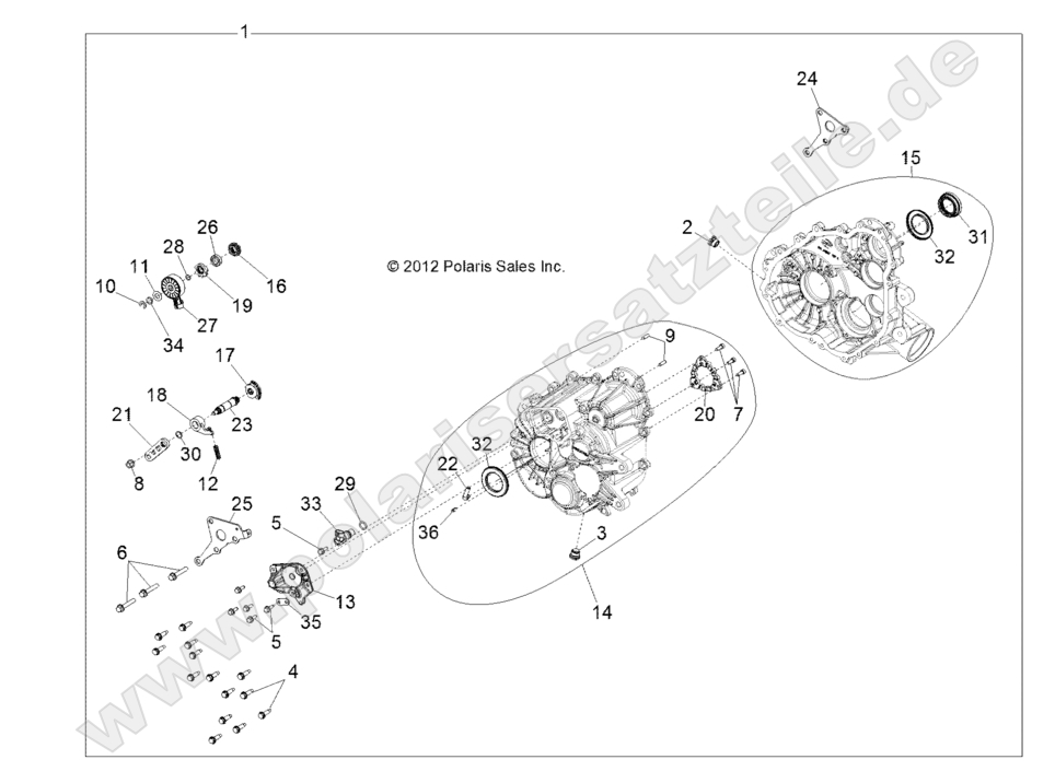 DRIVE TRAIN, MAIN GEARCASE