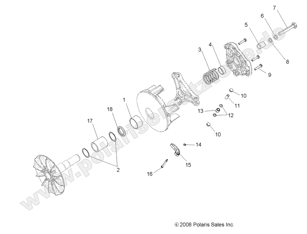 DRIVE TRAIN, PRIMARY CLUTCH