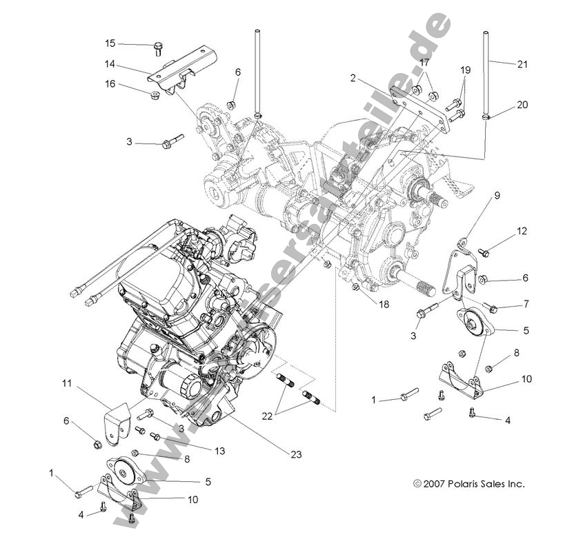 ENGINE, TRANSMISSION MOUNTING