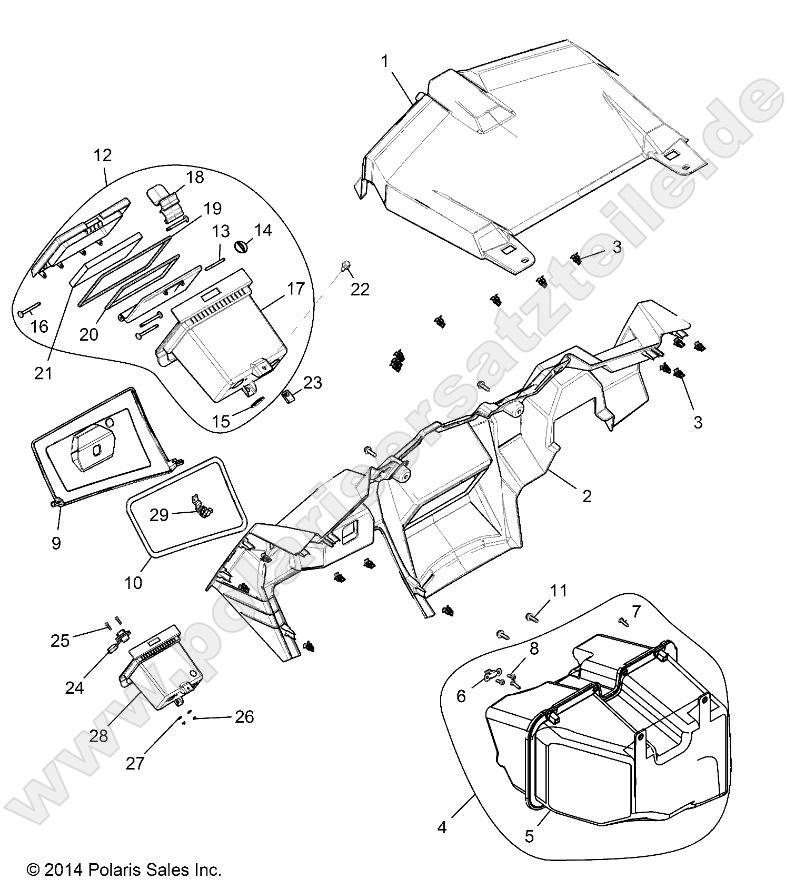 BODY, DASH AND GLOVEBOX