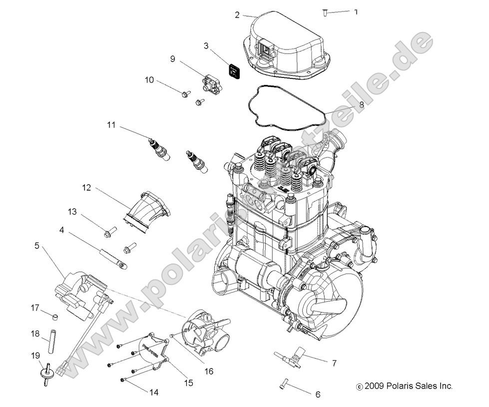 ENGINE, THROTTLE BODY and VALVE COVER