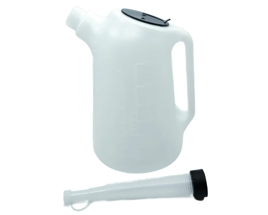 TMP Messbecher 8 Liter mit Flex Auslaufrohr + Deckel - Benzin / Ölfest