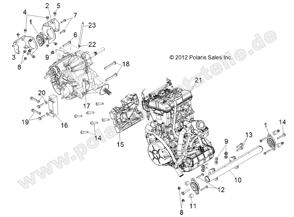 ENGINE, TRANSMISSION MOUNTING