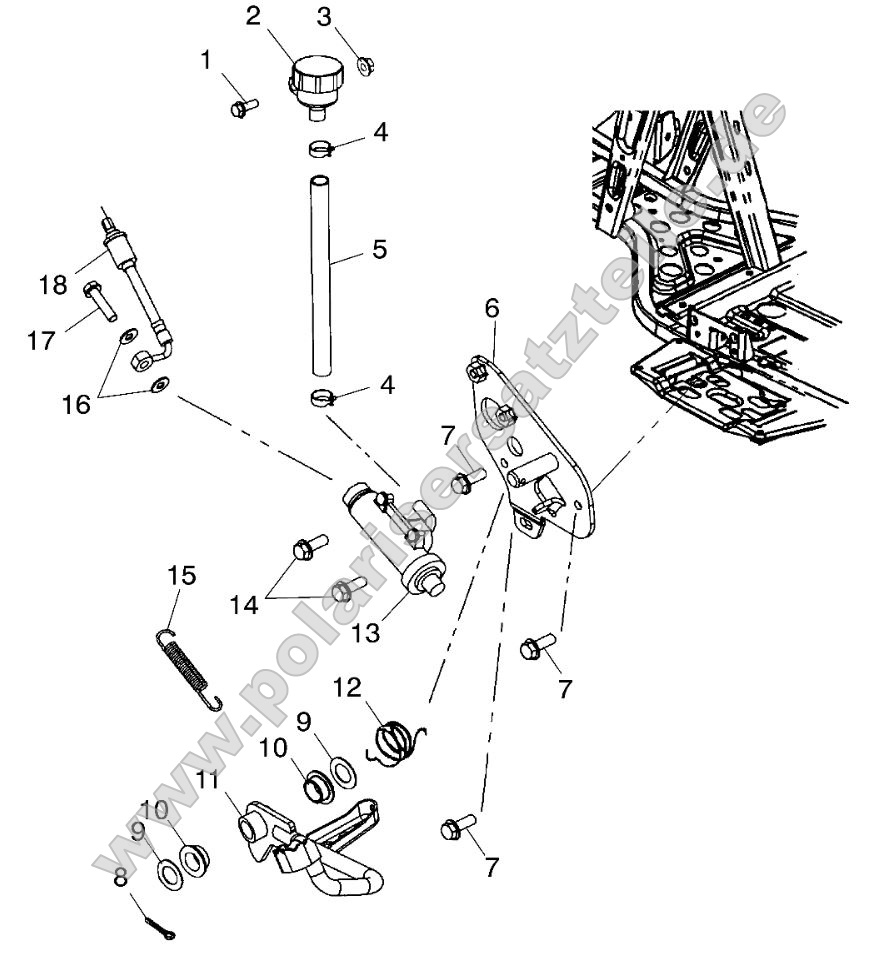 Rear Master Cylinder/Foot Pedal