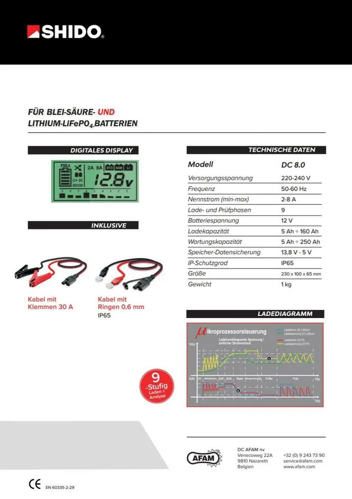Shido_DC80_Batterieladegeraet_12V_2A_8A_fuer_Blei_Saeure___Lithium_Batterie_daten_2 Shido DC8.0 Batterieladegerät 12V 2A / 8A für Blei-Säure + Lithium Batterie