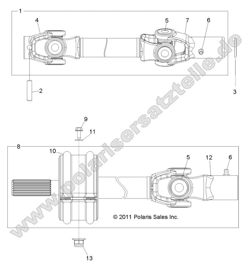 DRIVE TRAIN, FRONT PROP SHAFT