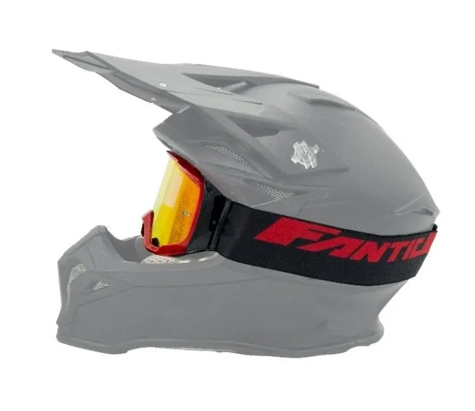 Fantic-Crossbrille-Newera-1-schwarz-rot-rot-verspiegeltes-Glas-08814005-am-Helm Fantic Crossbrille Newera 1 - schwarz/rot - rot verspiegeltes Glas - 08814005