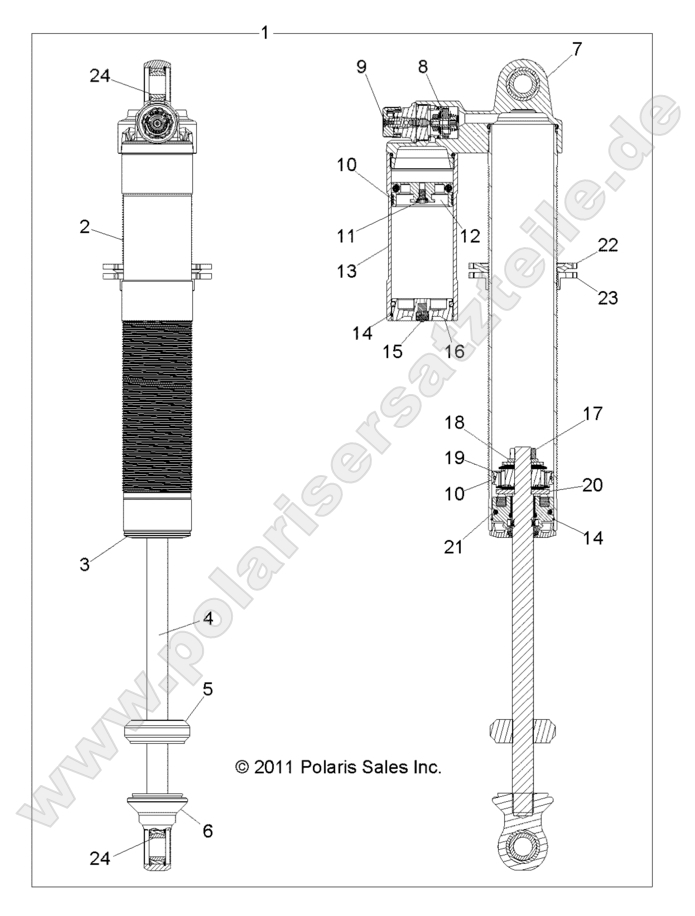 SUSPENSION, REAR SHOCK