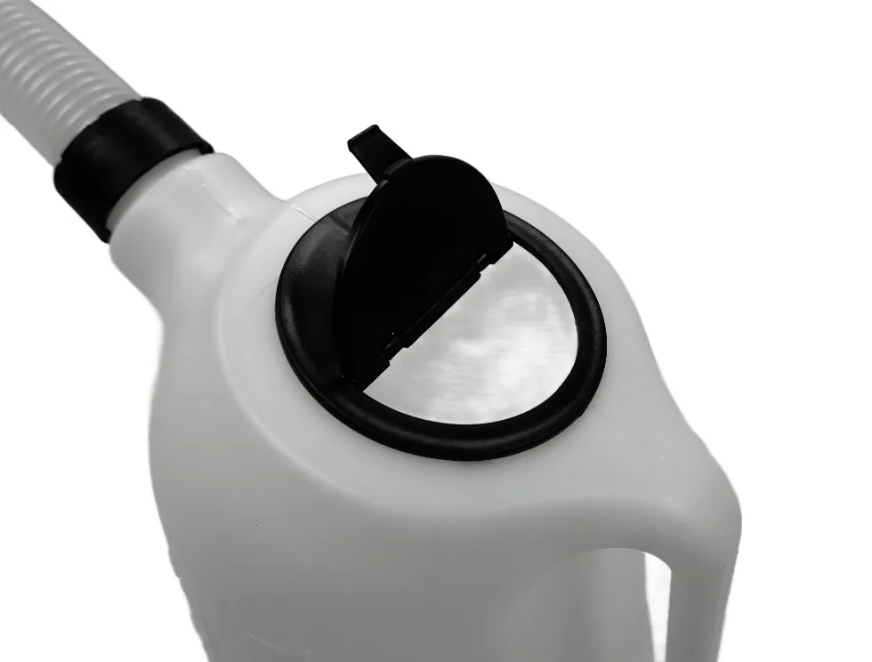 TMP Messbecher 5 Liter mit Flex Auslaufrohr + Deckel - Benzin / Ölfest
