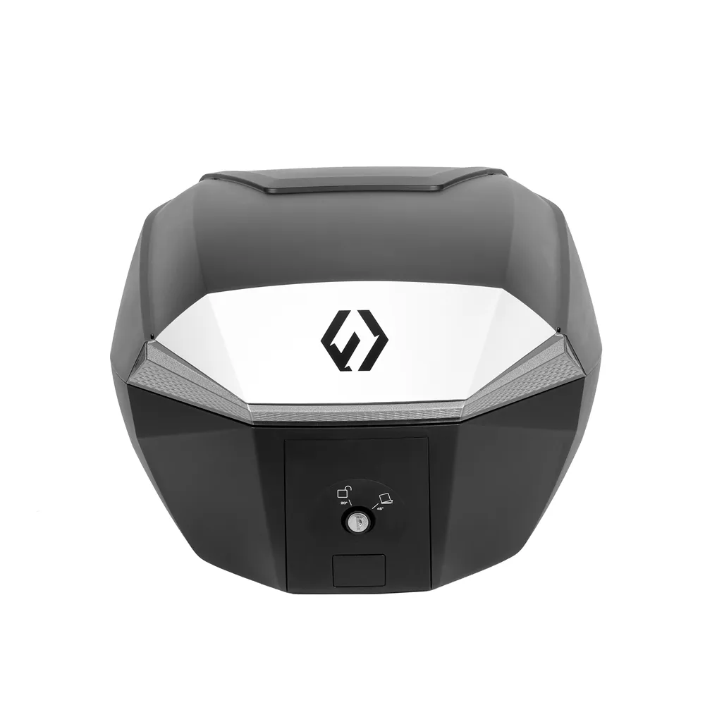 Furchtlos SHIELD S Basic Topcase - 35 Liter - weiß/silber - inkl. Montagekit