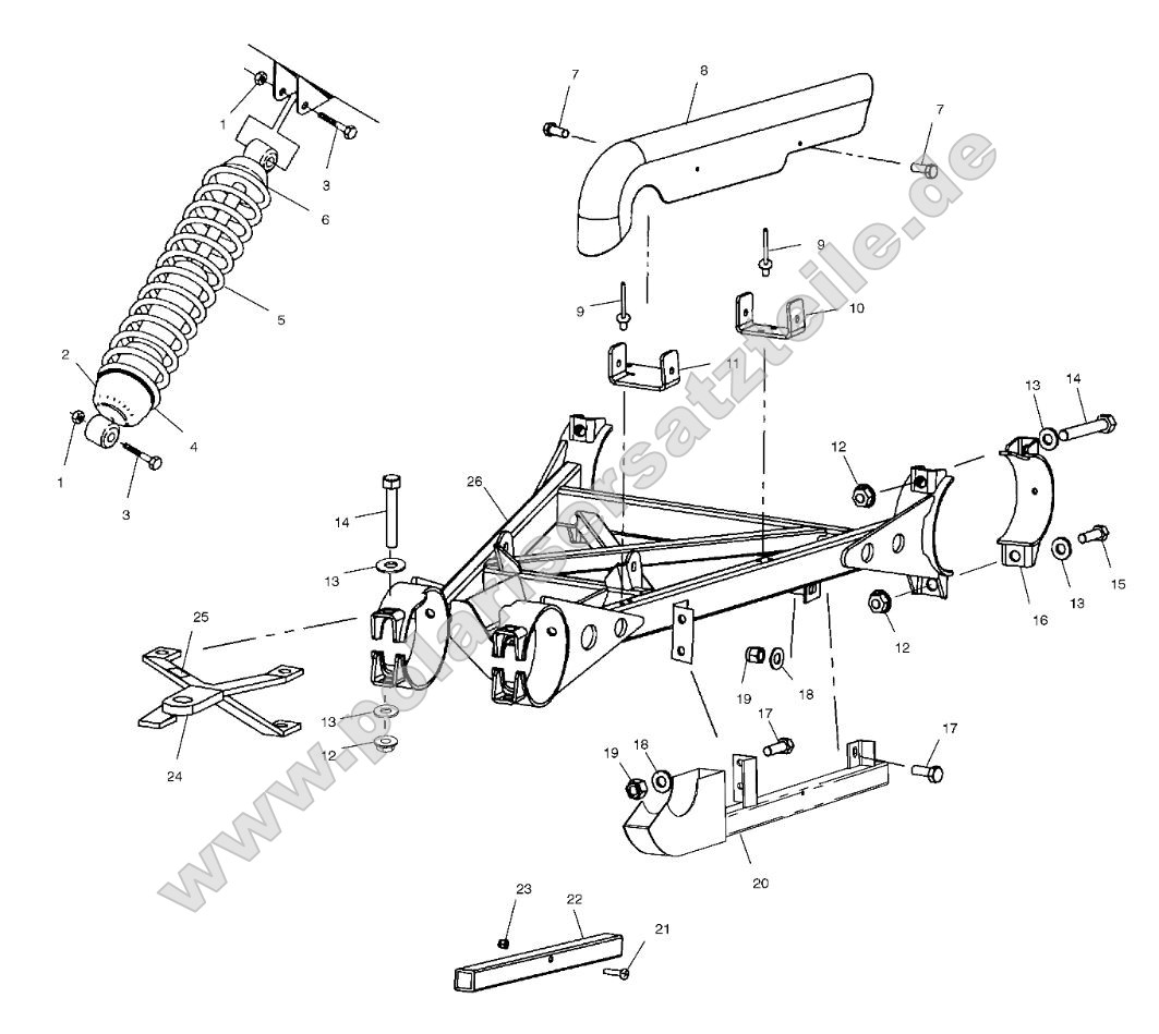 Swing Arm Weldment (Rear)