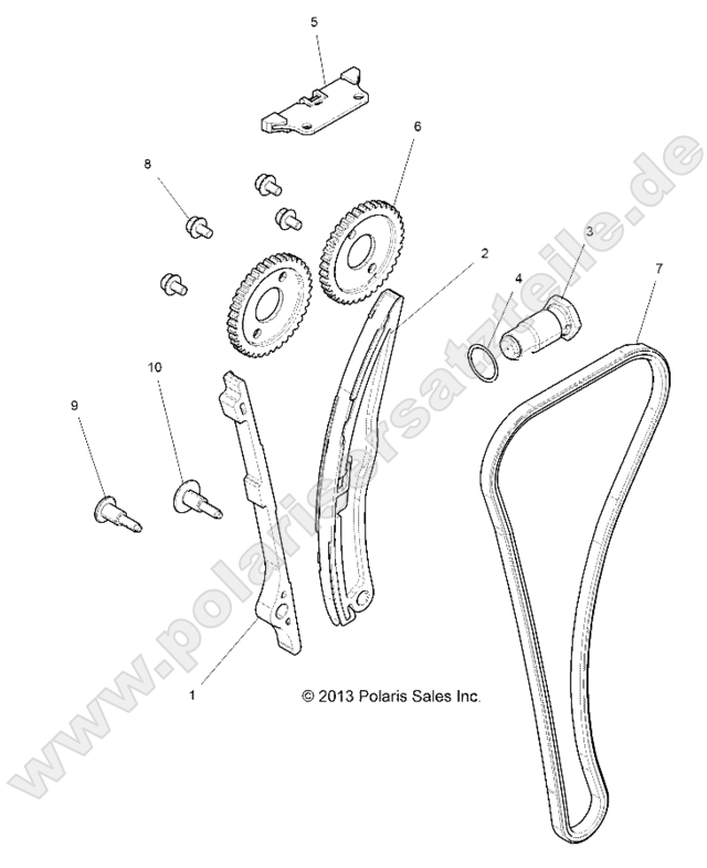 ENGINE, CAM CHAIN AND TENSIONER