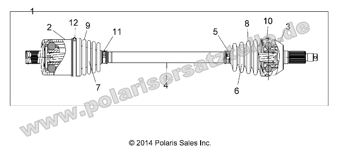 Drive Train, Rear Half Shaft