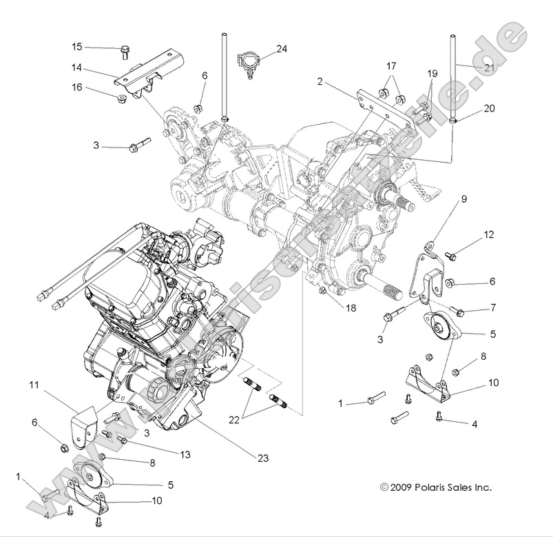 ENGINE, TRANSMISSION MOUNTING