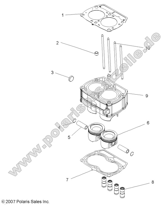engine piston and cylinder