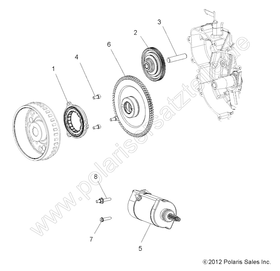 ENGINE, STARTER and DRIVE