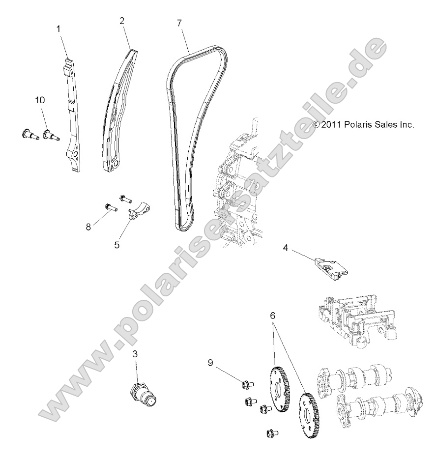 Engine, Cam Chain and Sprocket