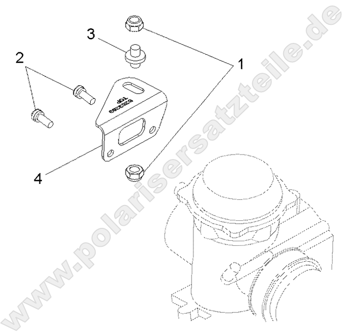 ENGINE, CARBURETOR BRACKET
