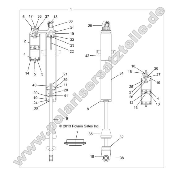 SUSPENSION, FRONT SHOCK