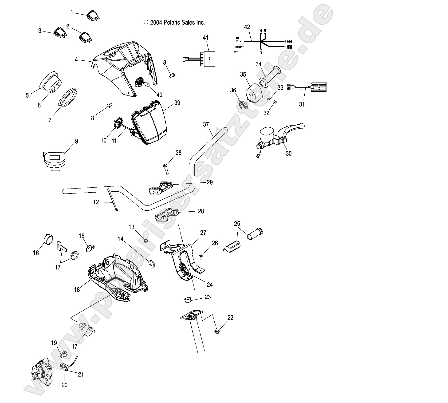 HANDLEBAR and HEADLIGHT POD