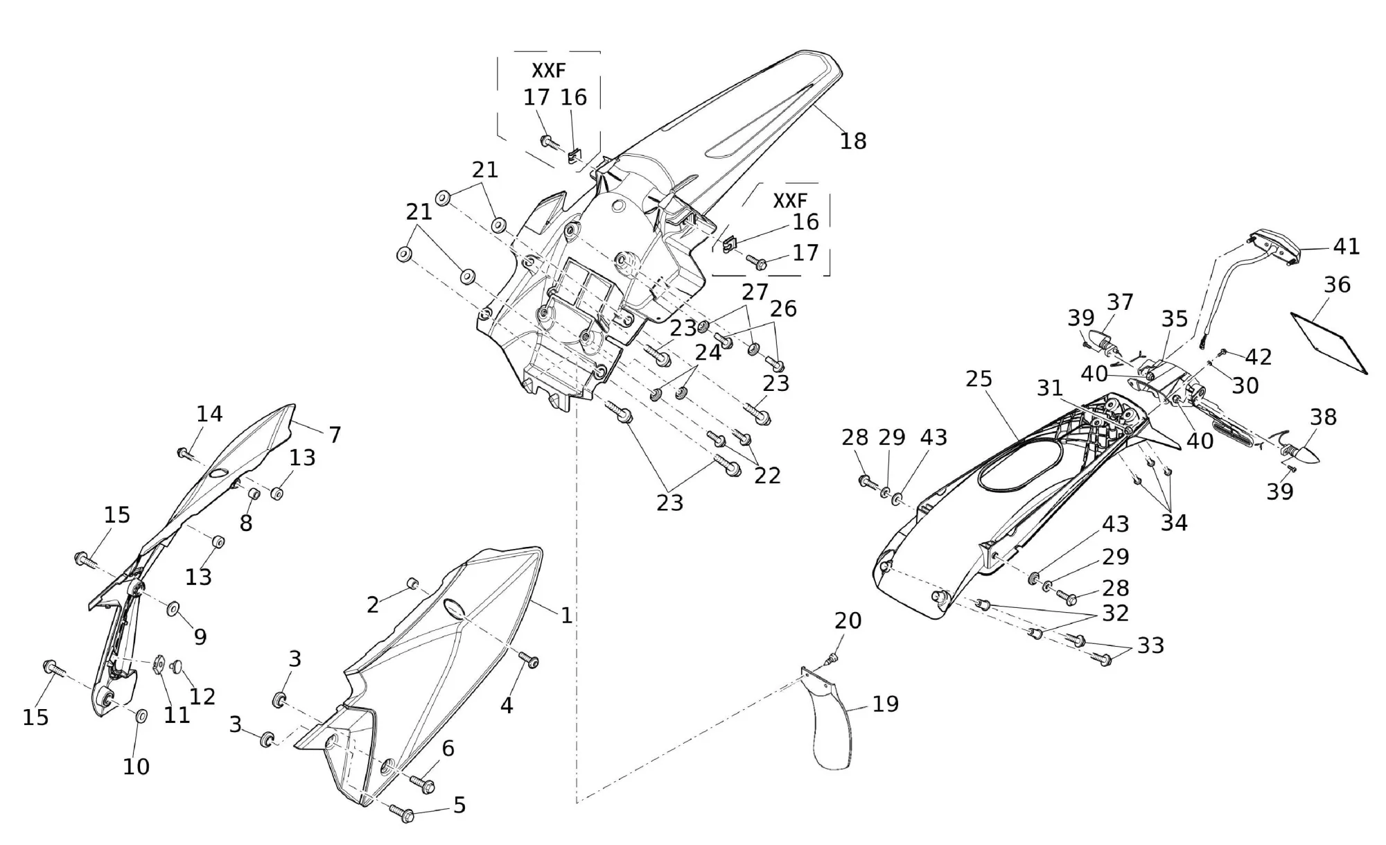 Verkleidung hinten Verkleidung hinten