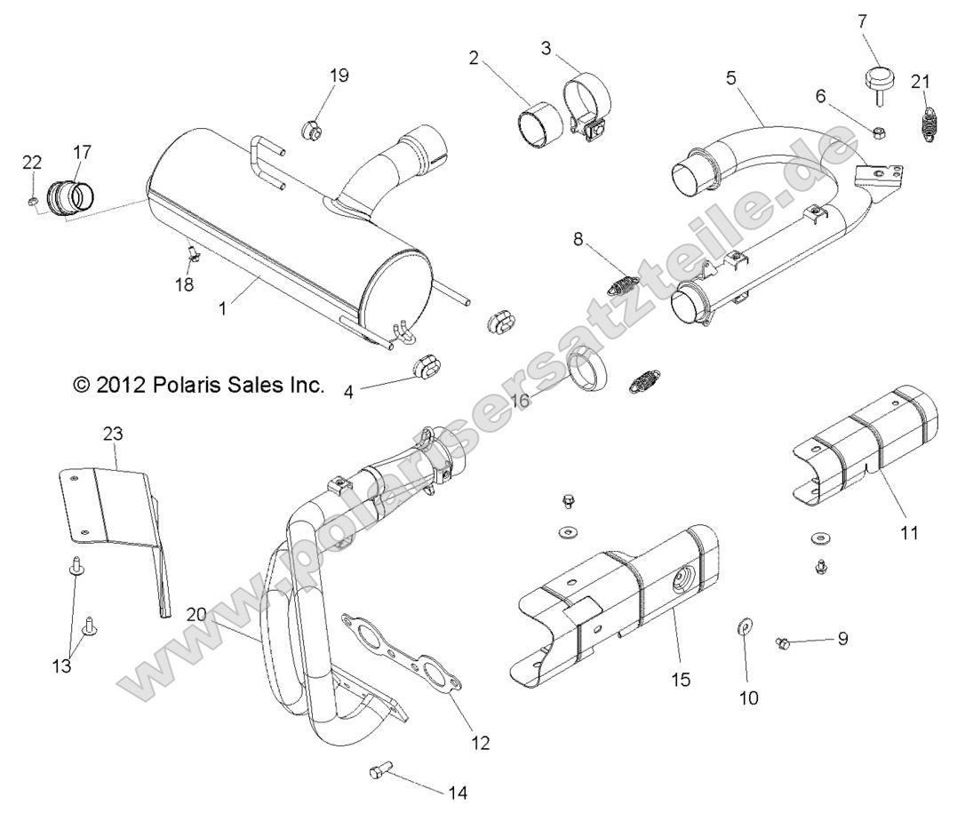 ENGINE, EXHAUST SYSTEM