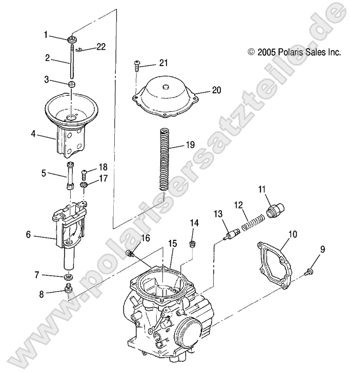 ENGINE, CARBURETOR, UPPER