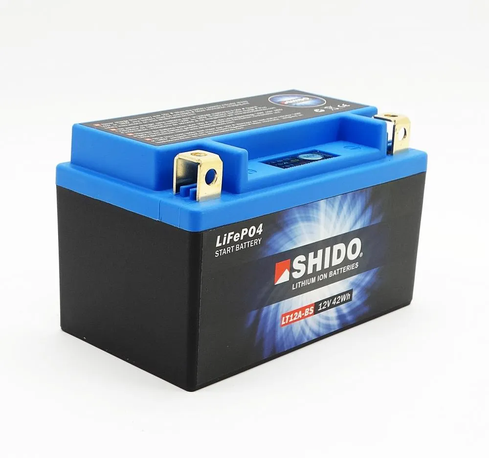 Shido LT12A-BS Lithium Ionen Batterie 12V LiFePO4 (YT12A-BS)