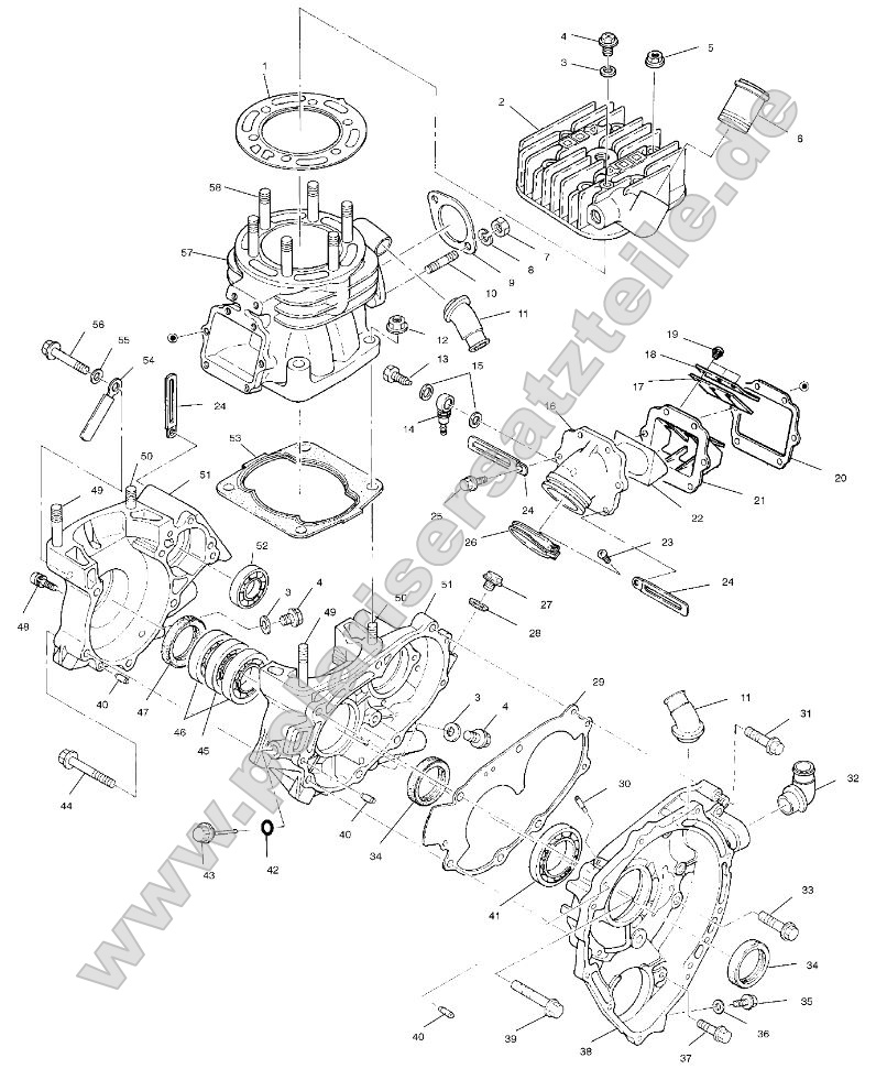 Crankcase and Cylinder