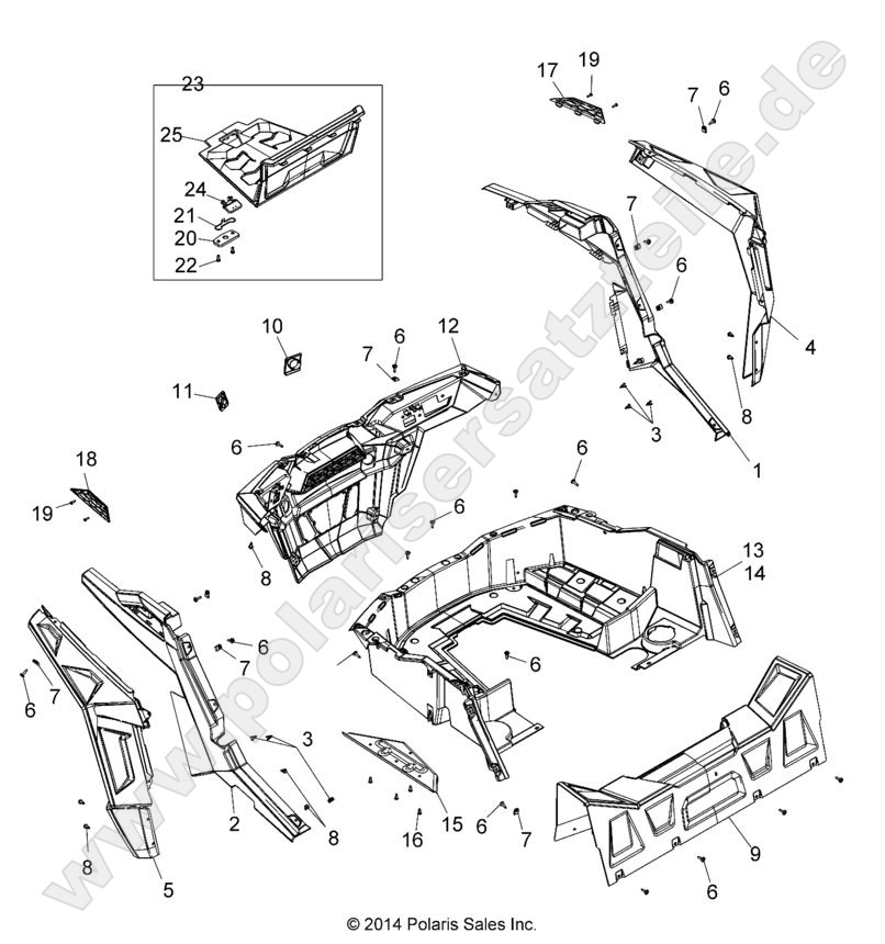 BODY, REAR RACK AND FENDERS