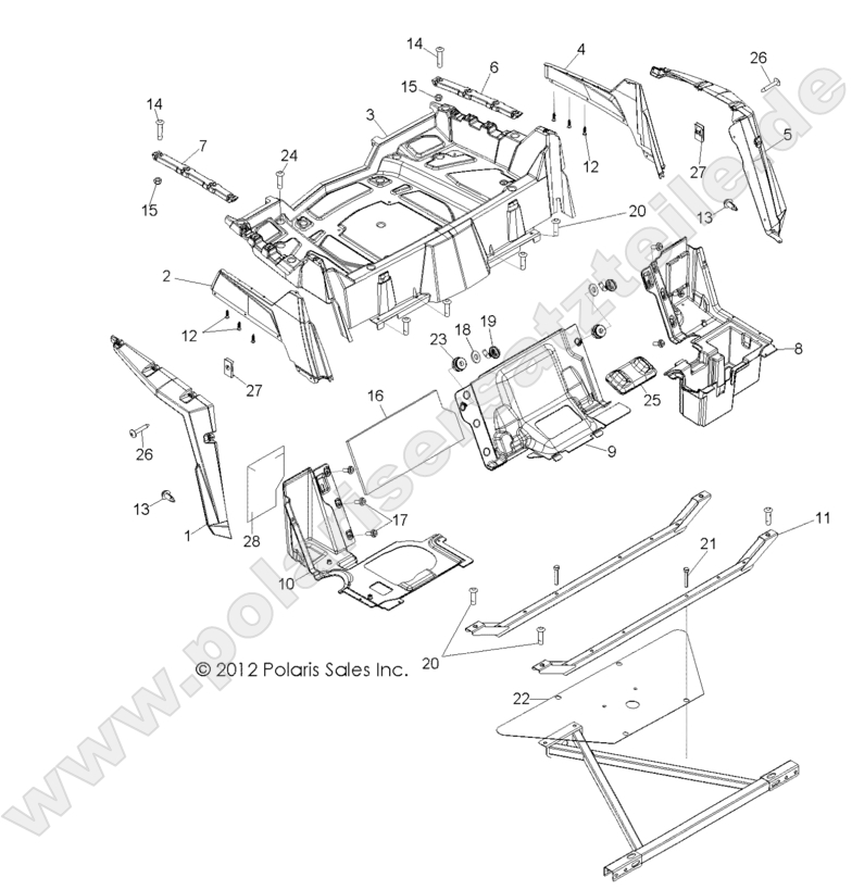 BODY, REAR RACK and FENDERS