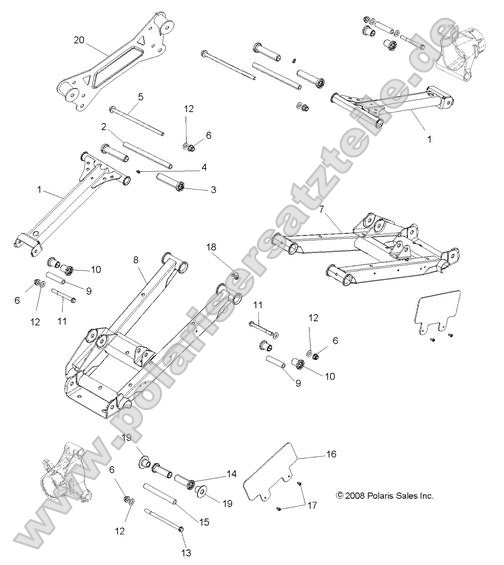 SUSPENSION, REAR CONTROL ARMS