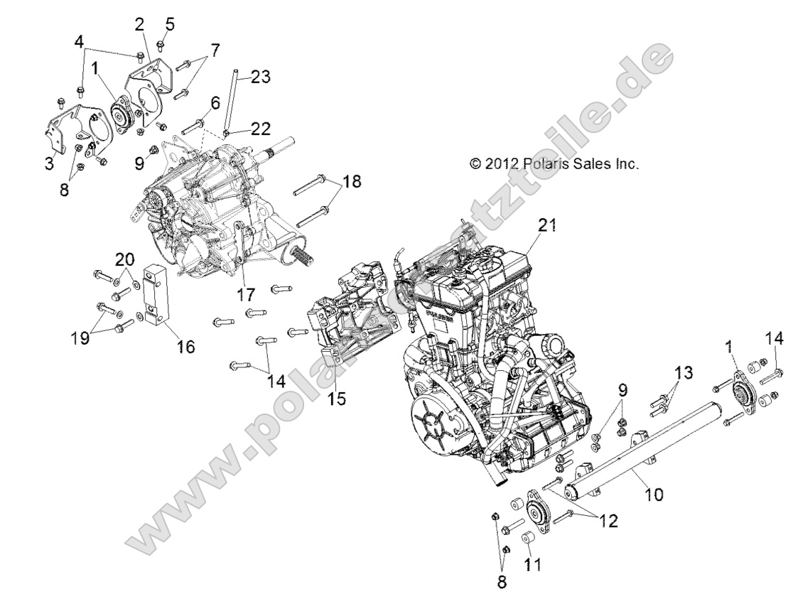 ENGINE, TRANSMISSION MOUNTING