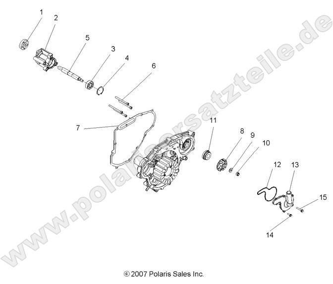 engine oil pump and water pump